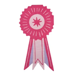 Discount Jollity & Co. + Daydream Society Pink Show Ribbon Shaped Napkins