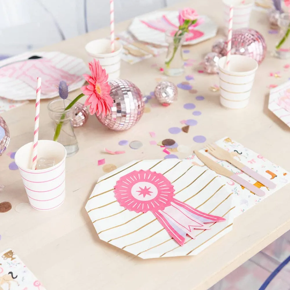 Discount Jollity & Co. + Daydream Society Pink Show Ribbon Shaped Napkins