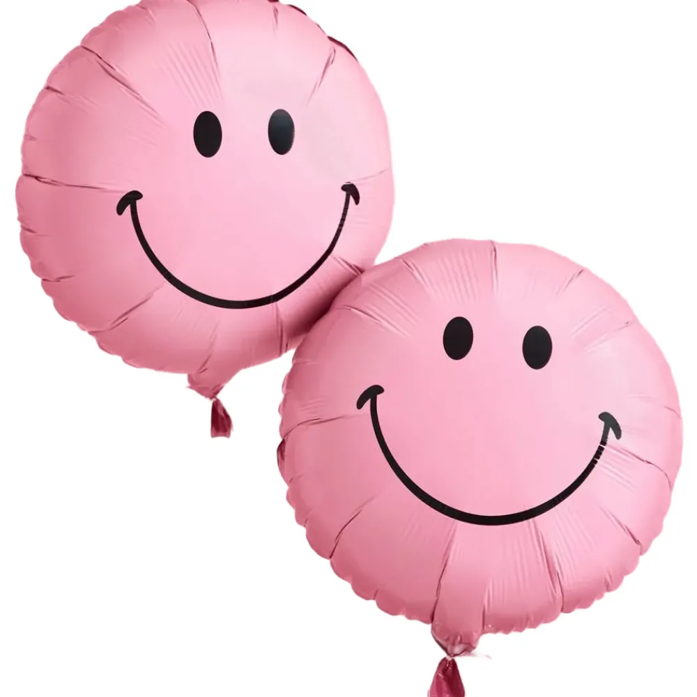 Outlet xo, Fetti Pink Smiley Face Balloons