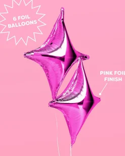 New xo, Fetti Pink Sparkle Foil Balloon Set
