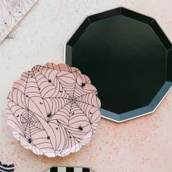 Online Bonjour Fete Pink Spider Web Small Plates
