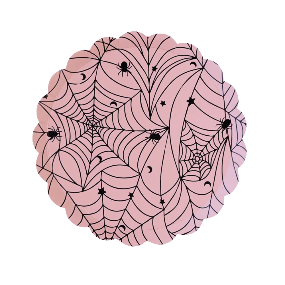 Online Bonjour Fete Pink Spider Web Small Plates