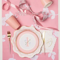 Best Bonjour Fete Pink Trellis Guest Towels
