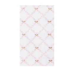 Best Bonjour Fete Pink Trellis Guest Towels
