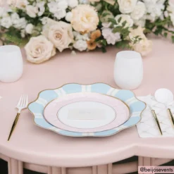 Best Bonjour Fete Pink Trellis Guest Towels