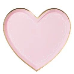Sale Bonjour Fete Pink Valentine Heart Plates
