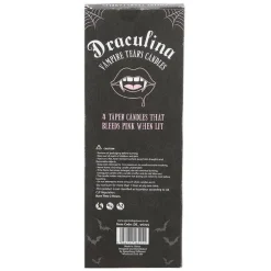 Clearance Something Different Wholesale Pink Vampire Tears Black Taper Candles