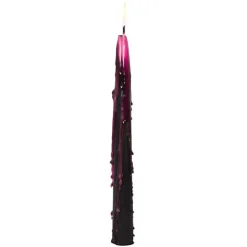 Clearance Something Different Wholesale Pink Vampire Tears Black Taper Candles