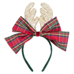 Clearance Meri Meri Plaid Antlers Holiday Headband