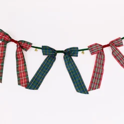 Outlet Meri Meri Plaid Bow Bell Garland