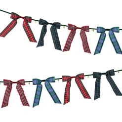 Outlet Meri Meri Plaid Bow Bell Garland