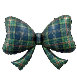 Sale Burst Party Co Plaid Bow Foil Balloon