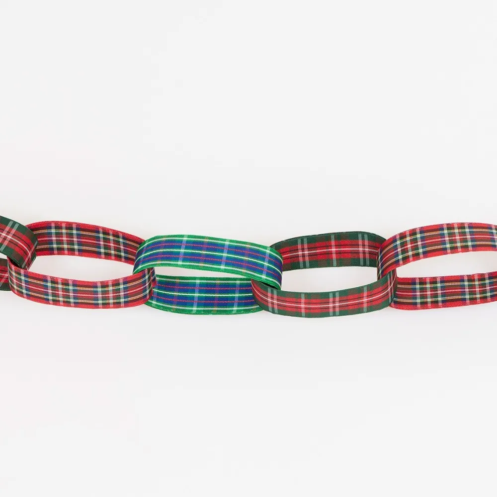 Clearance Meri Meri Plaid Chain Link Garland