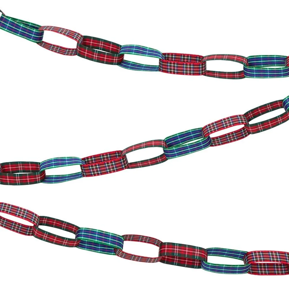 Clearance Meri Meri Plaid Chain Link Garland