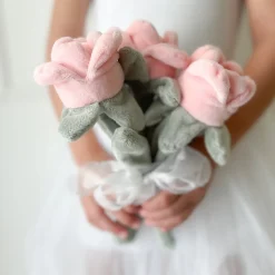 MON AMI Plush Rose Bouquet in Soft Pink by