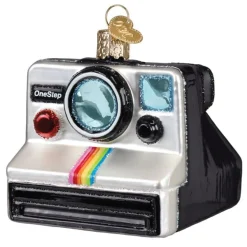 Hot Old World Christmas Polaroid Onestep Camera Ornament