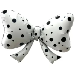 Hot Burst Party Co Polka Dot Bow Foil Balloon