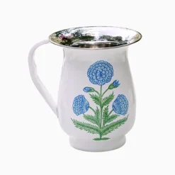 Clearance Trudie Poppy Blue Hand-painted Enamelware Pitcher