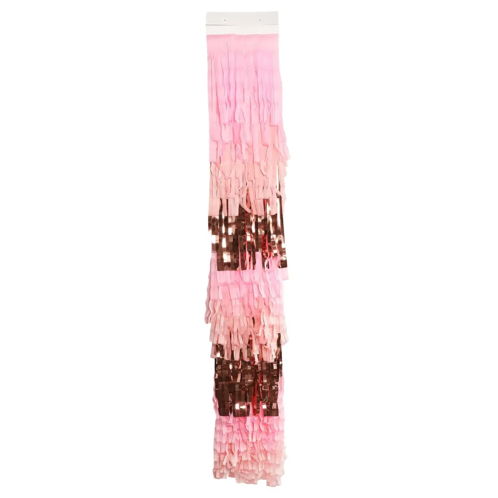 Hot Packed Party Pretty in Pink Fringe Canopy Banners (Set of 2)