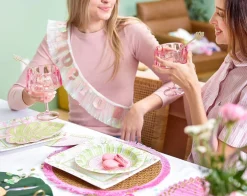 Best Packed Party Pretty in Pink Reusable Coupe Glasses (set of 4)