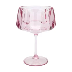 Best Packed Party Pretty in Pink Reusable Coupe Glasses (set of 4)