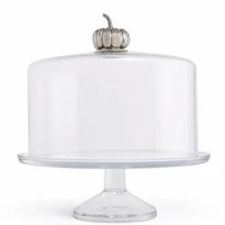 Sale Vagabond House Pumpkin Knob Glass Covered Cake Stand