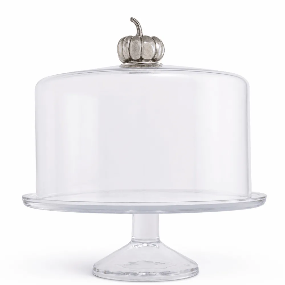 Sale Vagabond House Pumpkin Knob Glass Covered Cake Stand