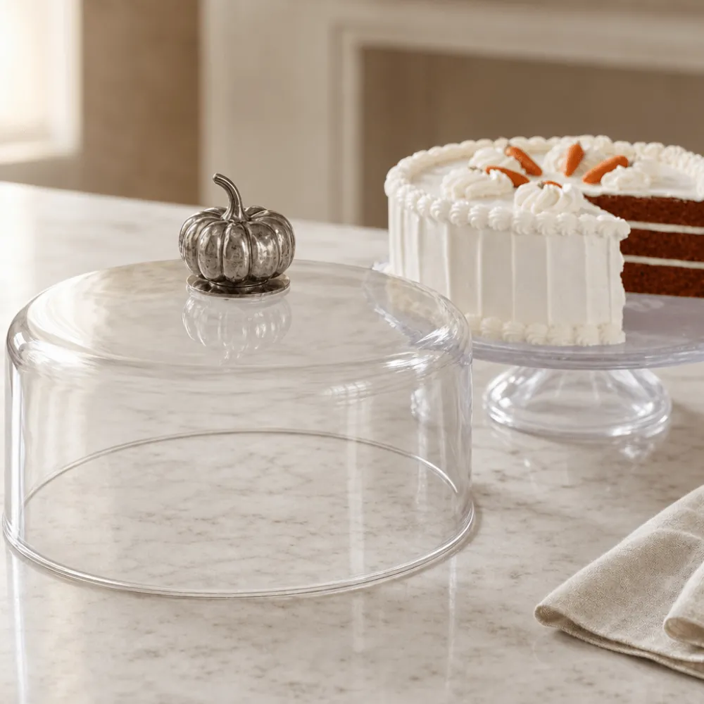 Sale Vagabond House Pumpkin Knob Glass Covered Cake Stand