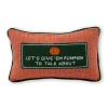 Online Furbish Studio Pumpkin To Talk About Needlepoint Pillow