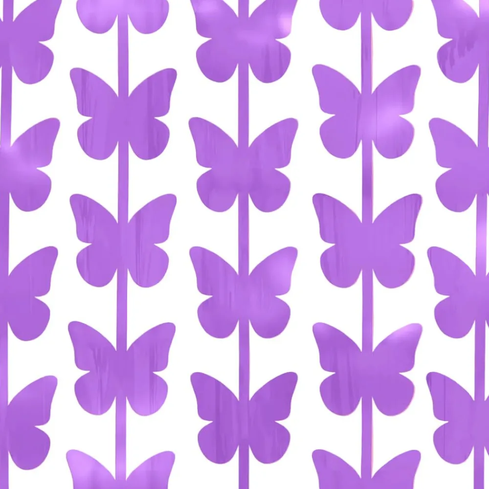 Sale xo, Fetti Purple Butterfly Curtain Backdrop