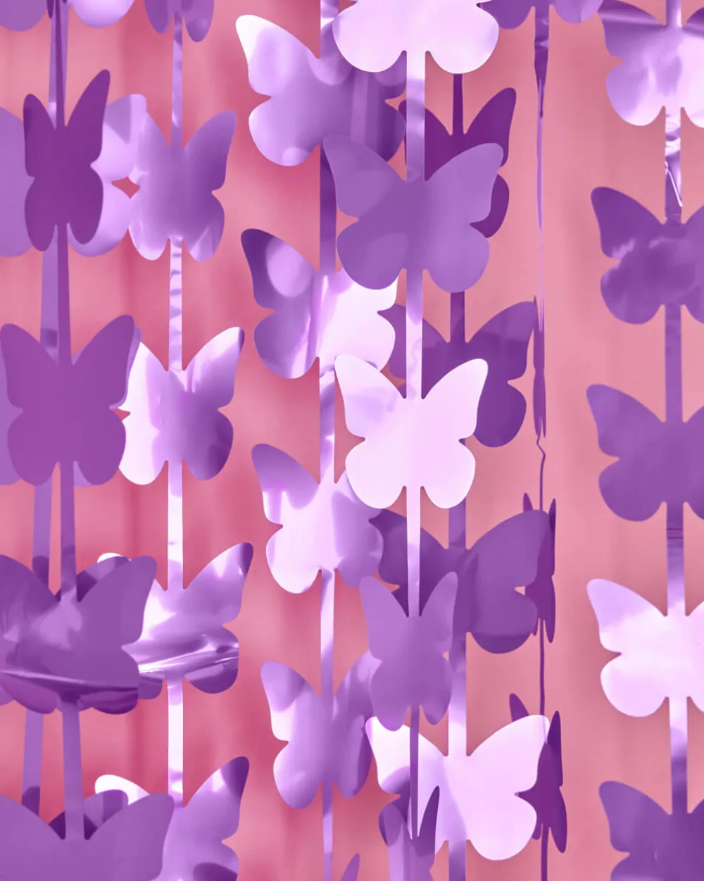 Sale xo, Fetti Purple Butterfly Curtain Backdrop