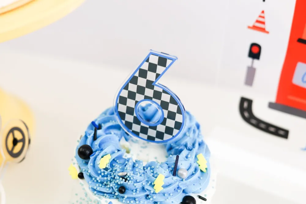 Best Joyeux Company Race Car Number Cake Toppers 0-9