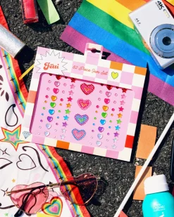 Sale xo, Fetti Rainbow Face Gems - Heart & Star Set