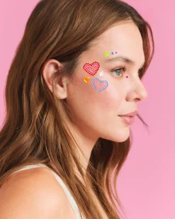 Sale xo, Fetti Rainbow Face Gems - Heart & Star Set