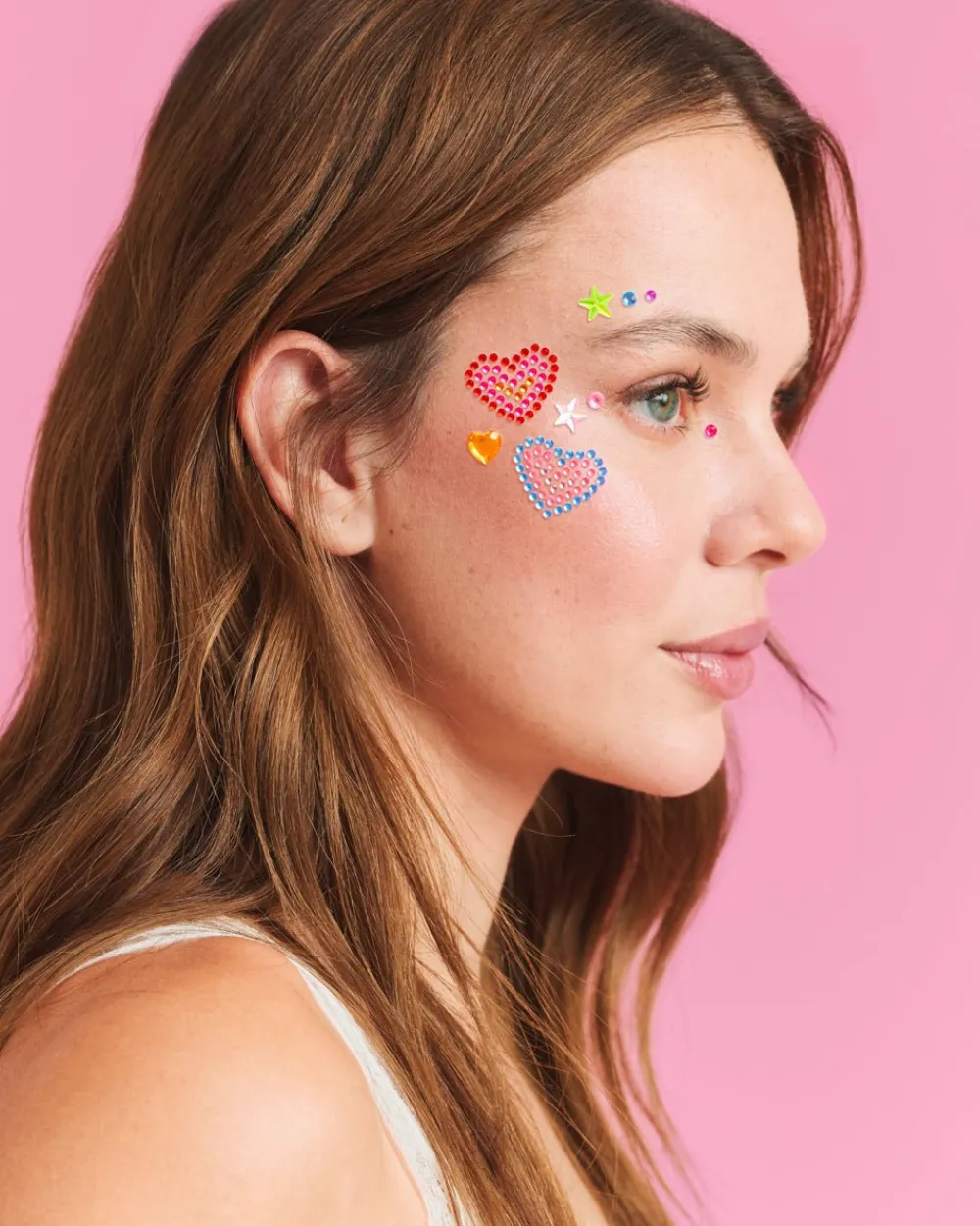 Sale xo, Fetti Rainbow Face Gems - Heart & Star Set