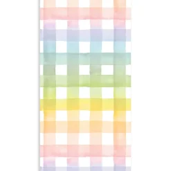 Hot Cami Monet Rainbow Gingham Table Runner