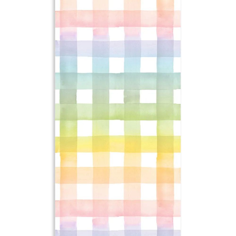 Hot Cami Monet Rainbow Gingham Table Runner