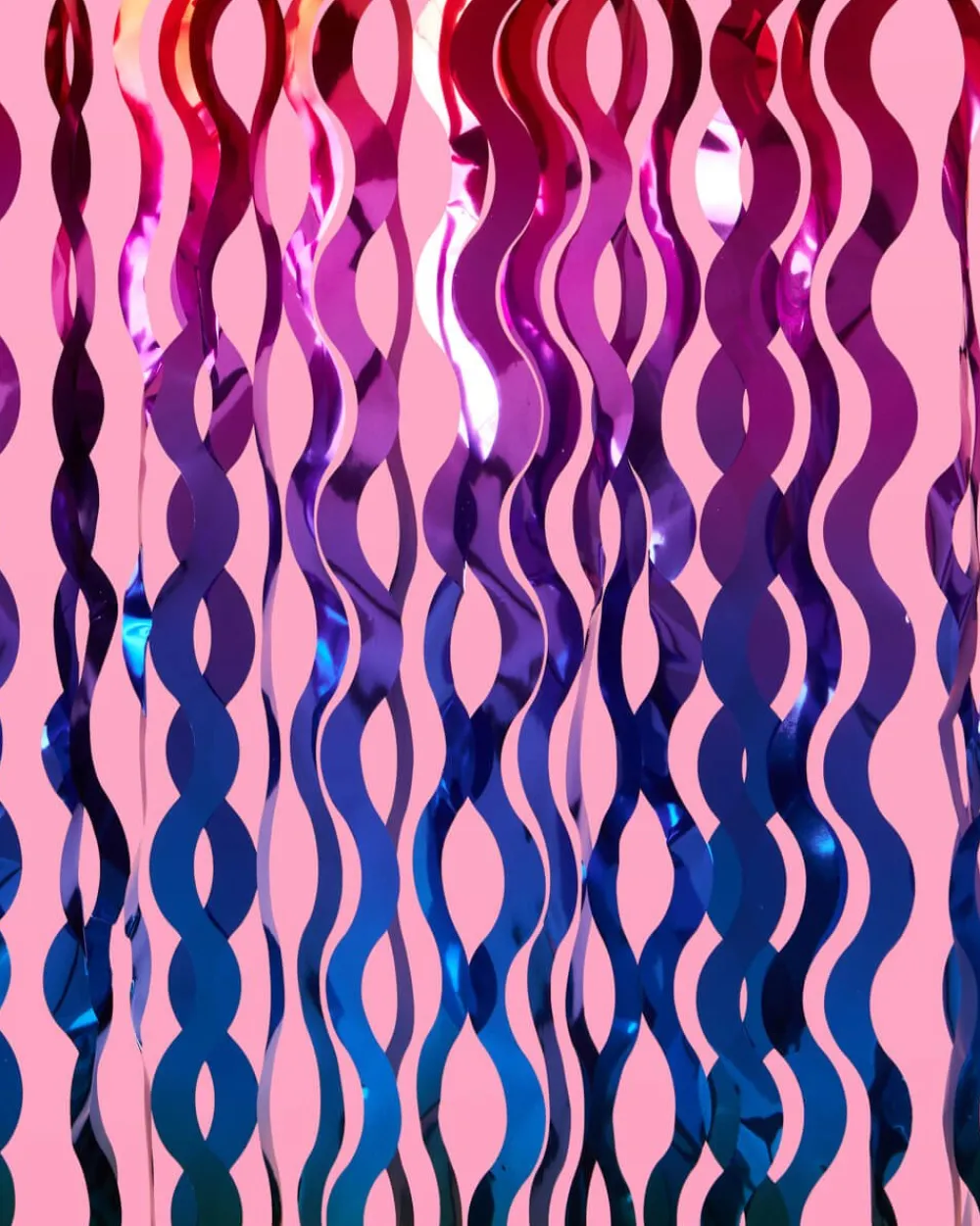 Sale xo, Fetti Rainbow Wavy Foil Fringe Curtain Backdrop