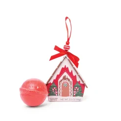 Discount Cait + Co Red Bath Bomb Christmas House Ornament