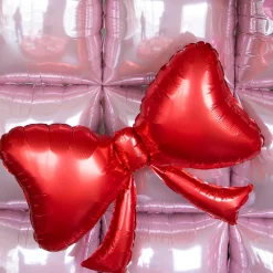 Sale Burst Party Co Red Bow Foil Balloon