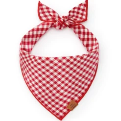 Discount The Foggy Dog Red Gingham Dog Bandana