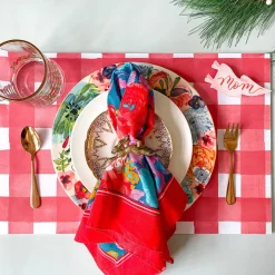 Clearance Cami Monet Red Gingham Paper Placemats