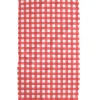 Outlet Geometry Red Gingham Tea Towel