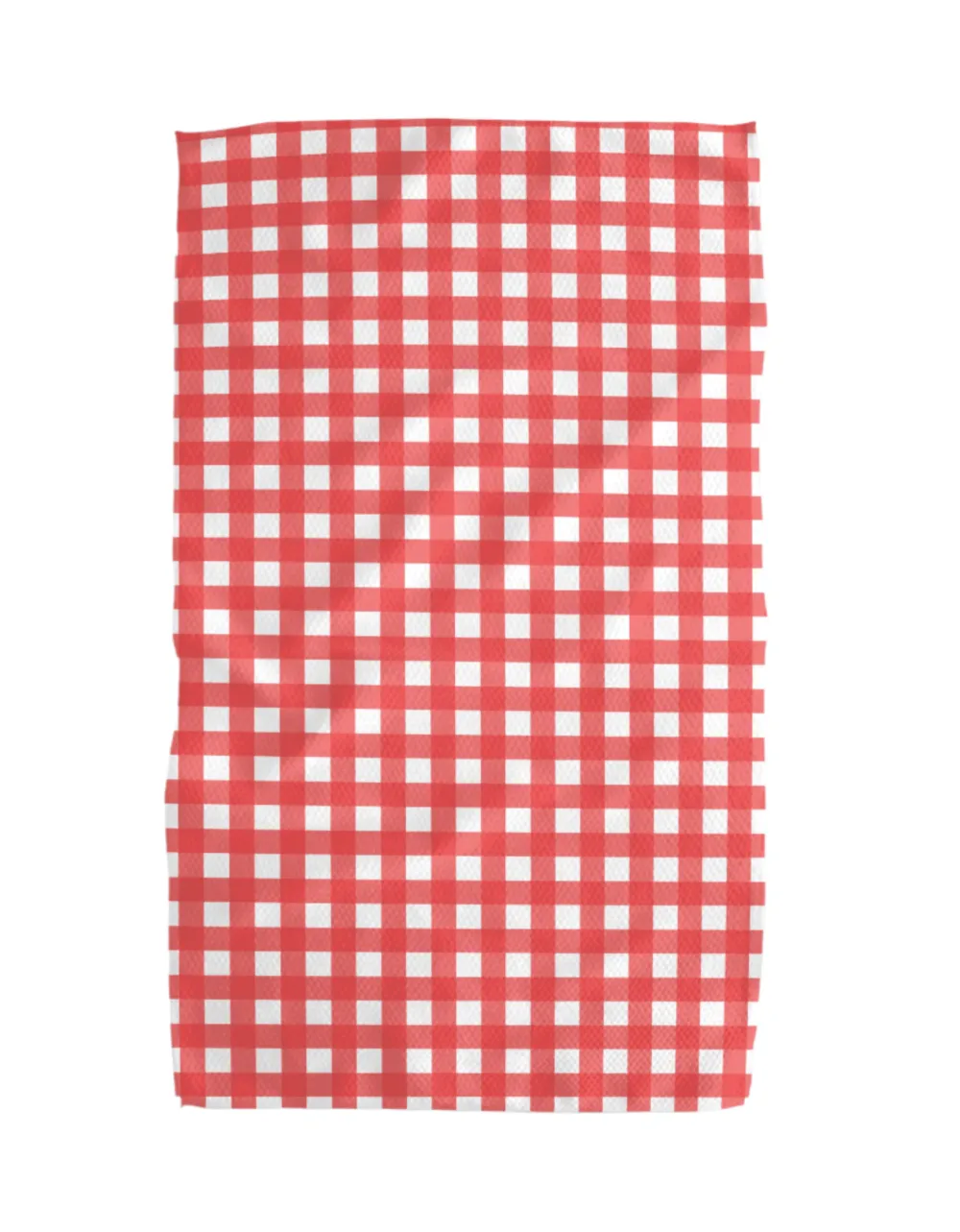 Outlet Geometry Red Gingham Tea Towel