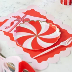 Best Bonjour Fete Red & Pink Present Large Napkins