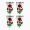 Best Trudie Red Poppy Tall Enamelware Tumblers - Set of 4