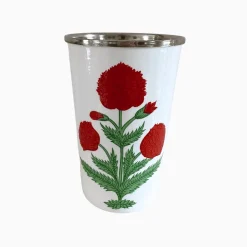 Best Trudie Red Poppy Tall Enamelware Tumblers - Set of 4