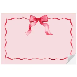 Cami Monet Red Ribbon Paper Placemats