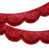xo, Fetti Red Scallop Fringe Banner