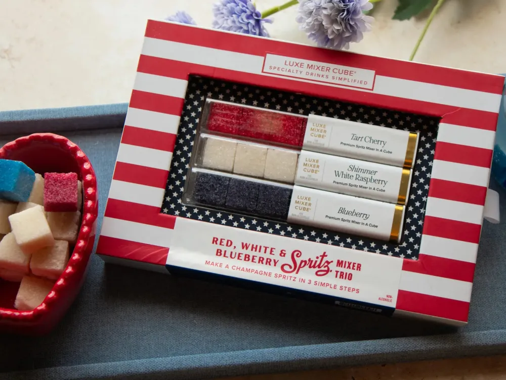 Teaspressa Red White and Blueberry Spritz Mixer Cubes